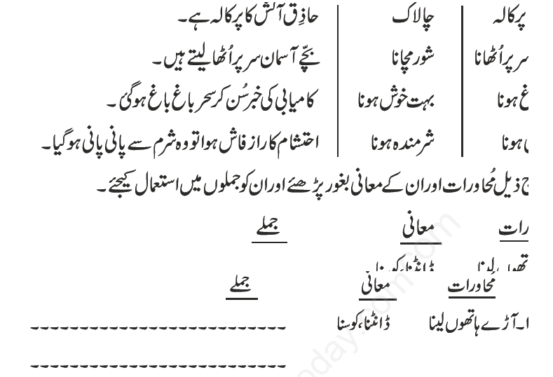 grade 5 essay on lahore in urdu